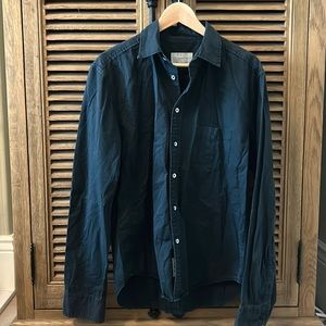 Rag & Bone collared shirt, size L, charcoal color
